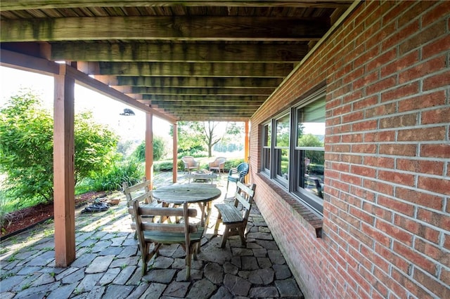 155 Hall Rd, Afton, NY 13730 - view of patio / terrace with outdoor dining space
