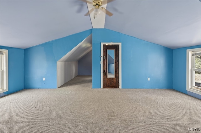 345 Wayland Rd, Salina, NY 13208 - bonus room with carpet floors, vaulted ceiling, and ceiling fan