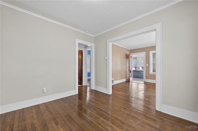 345 Wayland Rd, Salina, NY 13208 - empty room featuring wood finished floors and ornamental molding