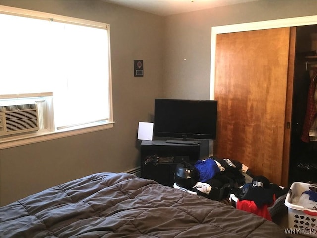 25 Fernwood Ave, West Seneca, NY 14206 - bedroom with a closet and cooling unit