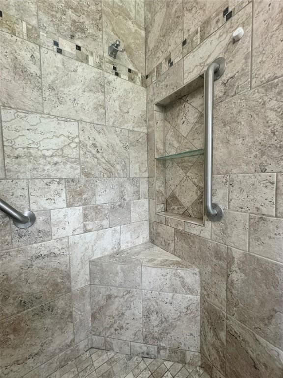 12017 Birch Dr, Corning, NY 14830 - bathroom view of a tile shower