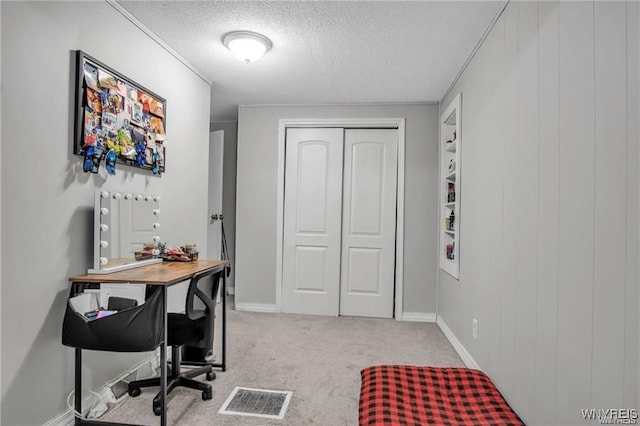 40 Remington Pl, Buffalo, NY 14210 - office area with a textured ceiling and carpet