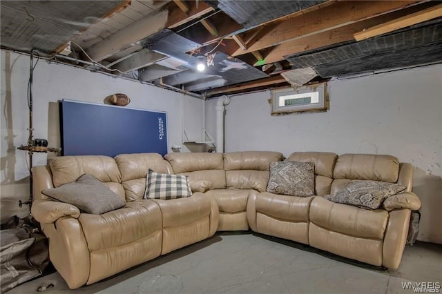 40 Remington Pl, Buffalo, NY 14210 - living room featuring concrete floors