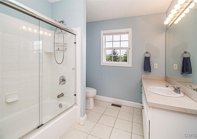 7991 Austrian Pine Cir, Pompey, NY 13104 - full bathroom featuring tile patterned floors, vanity, and enclosed tub / shower combo