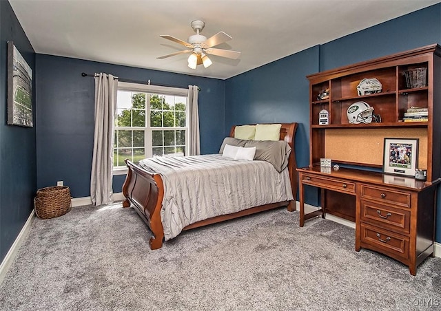 7991 Austrian Pine Cir, Pompey, NY 13104 - bedroom featuring light colored carpet and ceiling fan