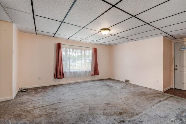 5910 Edgewood Dr, Niagara, NY 14304 - unfurnished room with carpet floors and a paneled ceiling