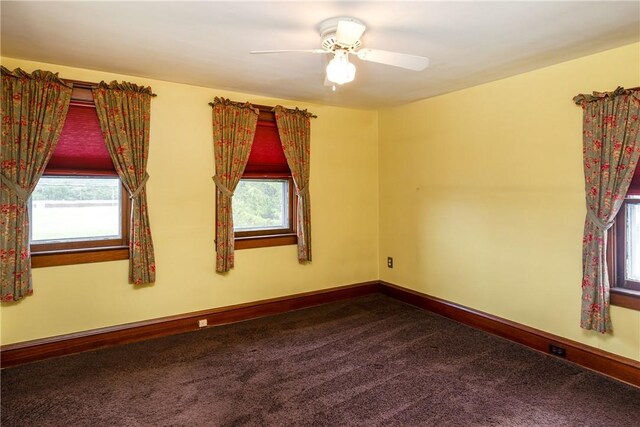 1995 Grand Central Ave, Horseheads, NY 14845 - spare room featuring carpet floors, healthy amount of natural light, and ceiling fan