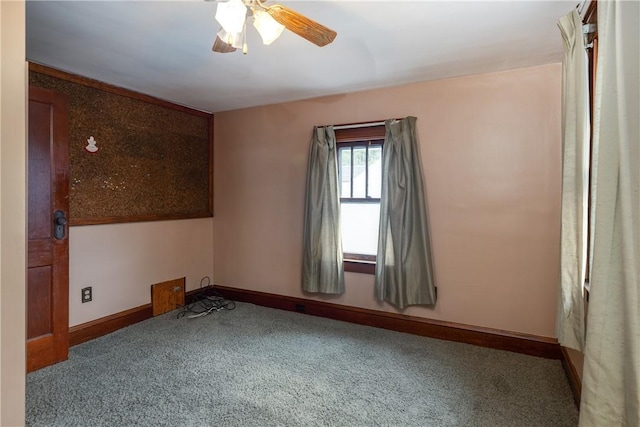 1995 Grand Central Ave, Horseheads, NY 14845 - carpeted empty room featuring a ceiling fan and baseboards