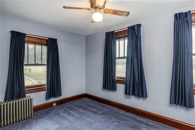1995 Grand Central Ave, Horseheads, NY 14845 - unfurnished room featuring radiator heating unit and ceiling fan