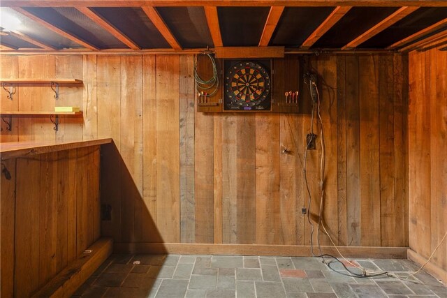 1995 Grand Central Ave, Horseheads, NY 14845 - finished below grade area with wooden walls