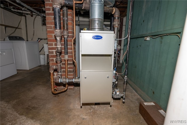 2912 Eggert Rd, Tonawanda, NY 14150 - utilities with washer and dryer and heating unit