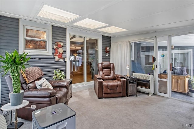511 Drexler St, Salina, NY 13088 - living room with heating unit and light carpet