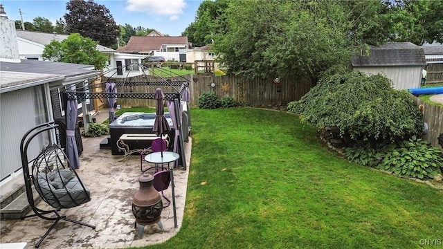 511 Drexler St, Salina, NY 13088 - fenced backyard featuring a patio