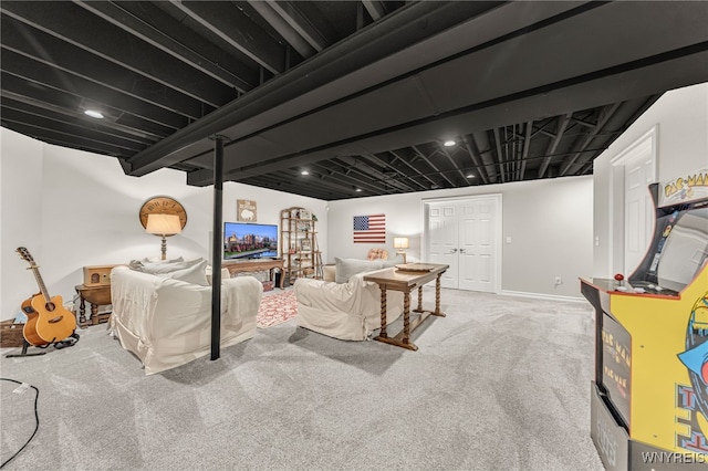 9443 Heritage Path Unit B, Clarence, NY 14032 - carpeted living area featuring baseboards