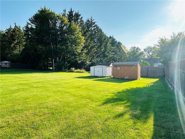 55 Wegman St, Sennett, NY 13021 - fenced backyard with a storage shed
