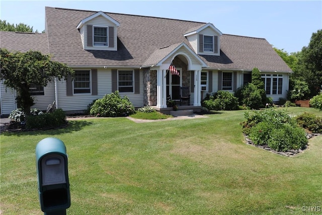 115 Meaney Cir, Scriba, NY 13126 - cape cod-style house with a front lawn and roof with shingles