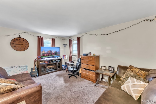 11 7th Ave, North Tonawanda, NY 14120 - carpeted living area with a desk