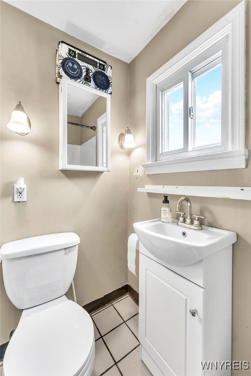 11 7th Ave, North Tonawanda, NY 14120 - bathroom with vanity and tile patterned flooring