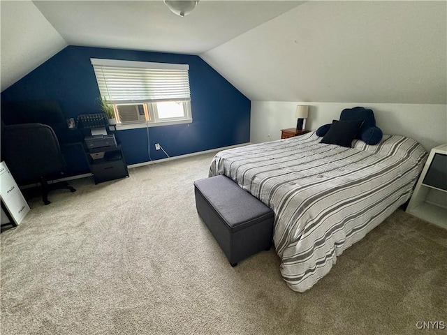 119 Marnie St, Deerfield, NY 13502 - carpeted bedroom featuring lofted ceiling and cooling unit