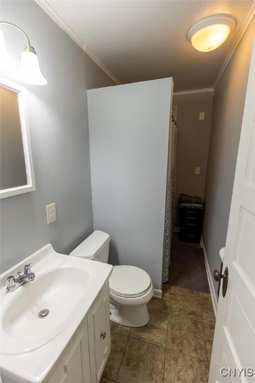 2228-30 Grant Blvd Unit 30, Syracuse, NY 13208 - bathroom featuring vanity, ornamental molding, and curtained shower
