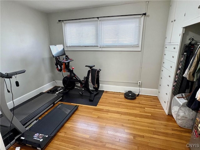 153 Milnor Ave, Syracuse, NY 13224 - exercise room with light wood finished floors and baseboards