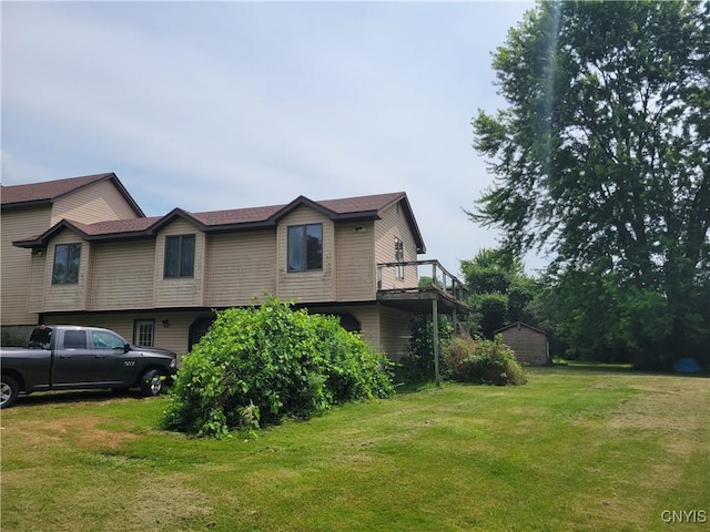 5465 Ridge Rd, Fleming, NY 13021 - view of side of home featuring a lawn