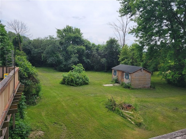 5465 Ridge Rd, Fleming, NY 13021 - view of green lawn featuring an outdoor structure