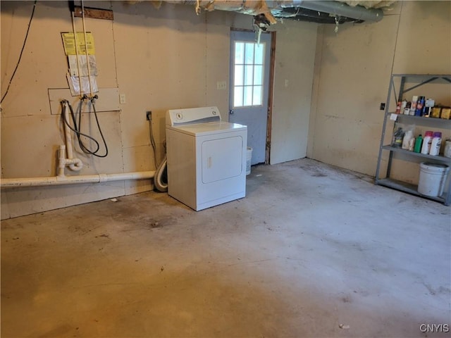 5465 Ridge Rd, Fleming, NY 13021 - below grade area with washer / dryer