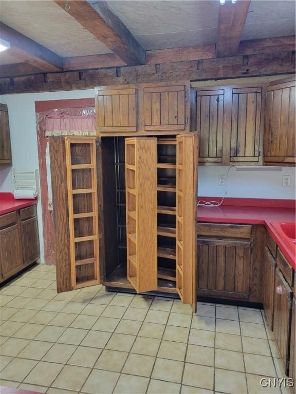 5465 Ridge Rd, Fleming, NY 13021 - kitchen with beam ceiling