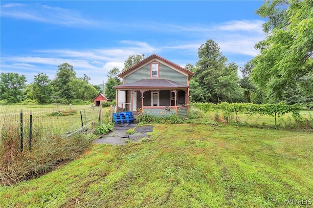 6192 Scudder Rd, Bath, NY 14879 - back of house with covered porch