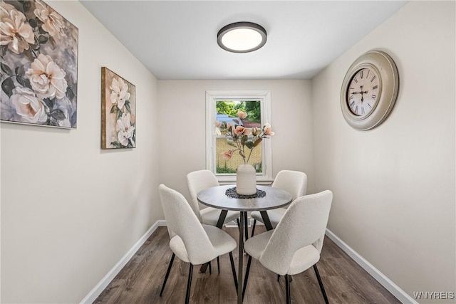 202 Waltercrest, West Seneca, NY 14224 - dining space featuring baseboards and dark wood-type flooring