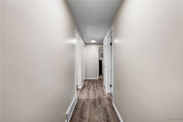 202 Waltercrest, West Seneca, NY 14224 - hallway featuring dark wood finished floors and baseboards