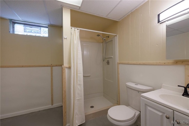 202 Waltercrest, West Seneca, NY 14224 - bathroom with a shower with shower curtain and vanity