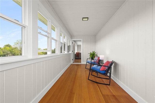 8281 E Main Rd, Leroy, NY 14482 - hall featuring wood finished floors