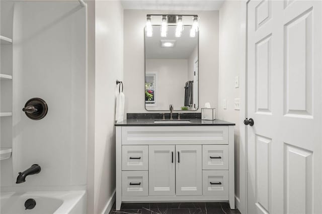 8281 E Main Rd, Leroy, NY 14482 - full bath with vanity and washtub / shower combination