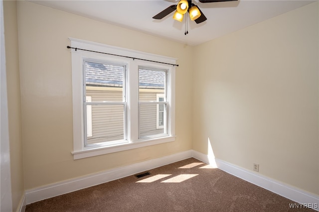 2363 Niagara St, Buffalo, NY 14207 - spare room with carpet flooring and a ceiling fan
