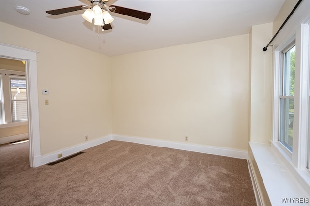 2363 Niagara St, Buffalo, NY 14207 - carpeted spare room with ceiling fan and a smoke detector