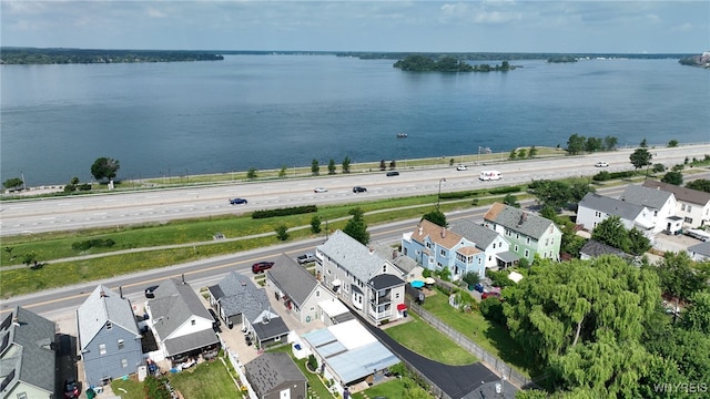 2363 Niagara St, Buffalo, NY 14207 - aerial view of residential area featuring a major roadway and a large body of water