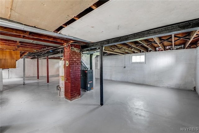 185 N Pleasant Pkwy, Cheektowaga, NY 14206 - basement with water heater and heating unit