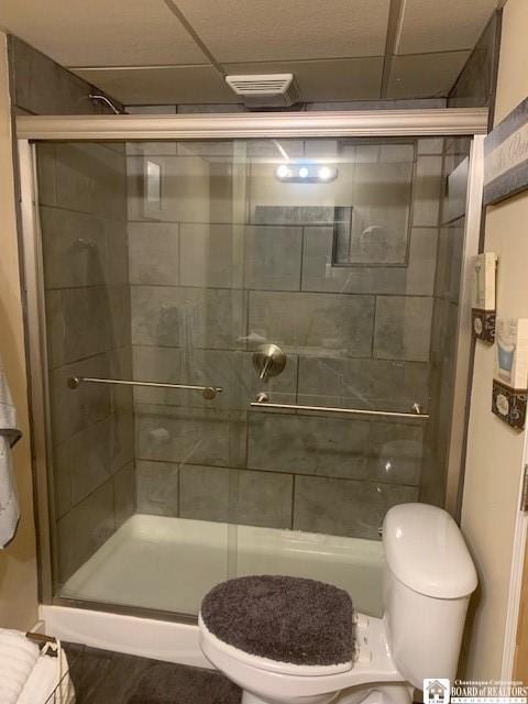 6 Dean St, Randolph, NY 14772 - bathroom featuring toilet and a stall shower