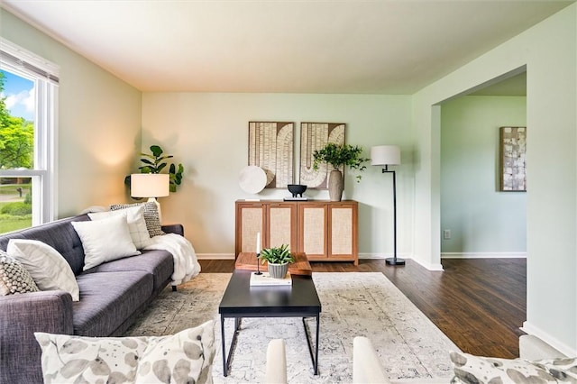 42 Twin Circle Dr, Gates, NY 14624 - living area featuring dark wood-type flooring