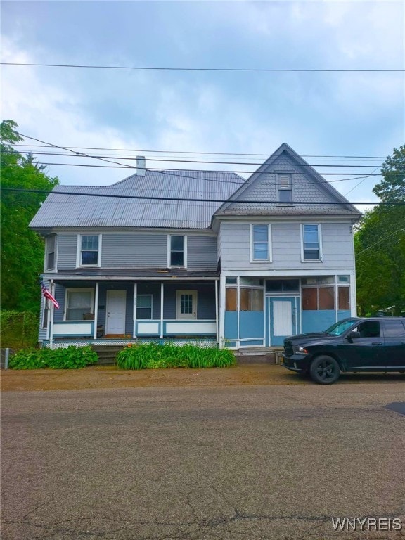 550 Spaulding St, Elmira City, NY 14904 - view of front of house with covered porch