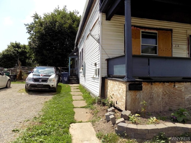 218 Strauss St, Buffalo, NY 14211 - view of home's exterior with gravel driveway
