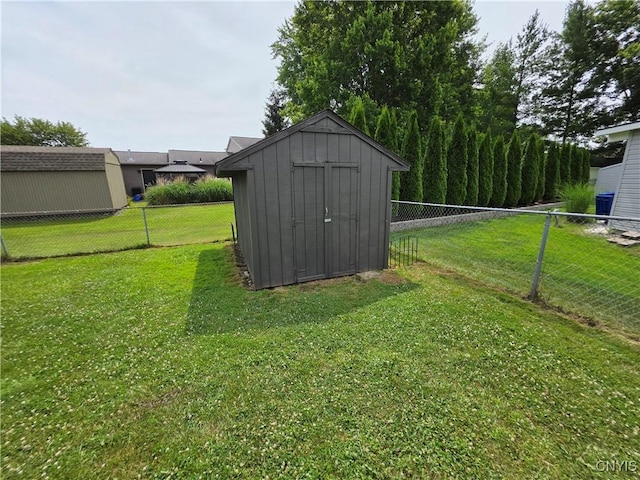3978 Thrush Ln, Clay, NY 13090 - view of shed with a fenced backyard