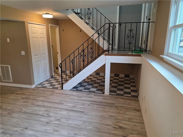 3978 Thrush Ln, Clay, NY 13090 - staircase featuring wood finished floors and baseboards