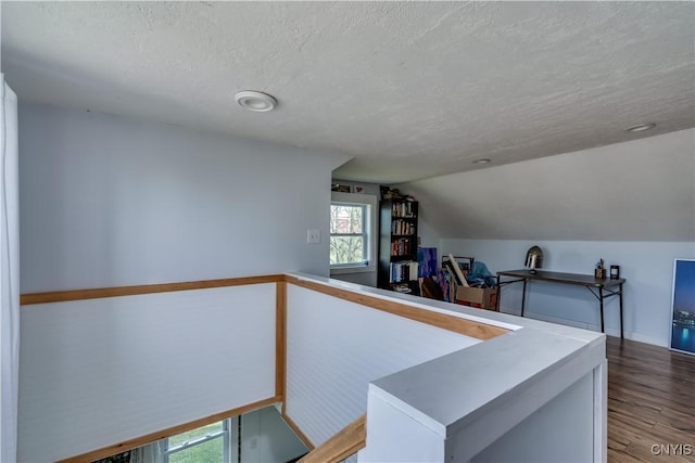 13051 State Route 3, Hounsfield, NY 13685 - hall with wood finished floors, lofted ceiling, a textured ceiling, and healthy amount of natural light