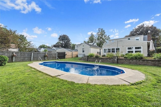419 Bronson Rd, Geddes, NY 13219 - view of swimming pool featuring a fenced backyard