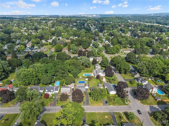 419 Bronson Rd, Geddes, NY 13219 - aerial view of property and surrounding area with a pool
