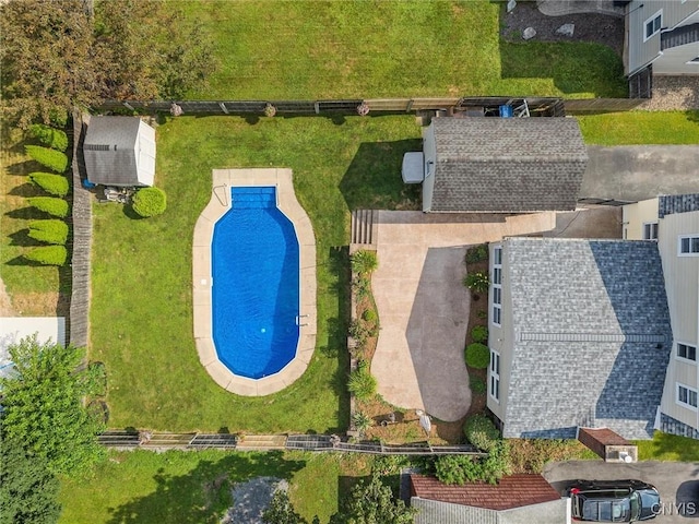 419 Bronson Rd, Geddes, NY 13219 - bird's eye view of a pool