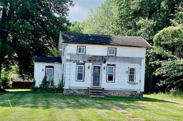 10276 Roosevelt Hwy, Yates, NY 14098 - view of front of property featuring a front yard and entry steps